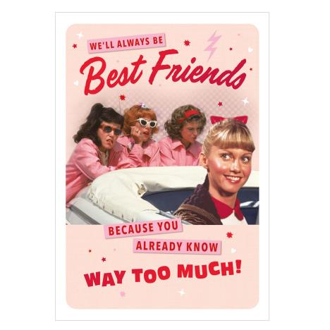 Best Friends Grease The Movie Birthday Card £2.10